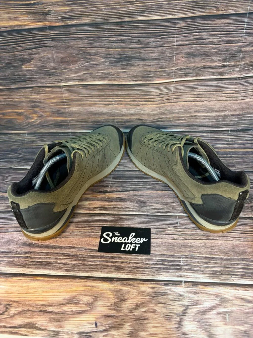Oboz Men's Bozeman Low Leather Olive Green Suede Athletic Hiking Shoes Size 12